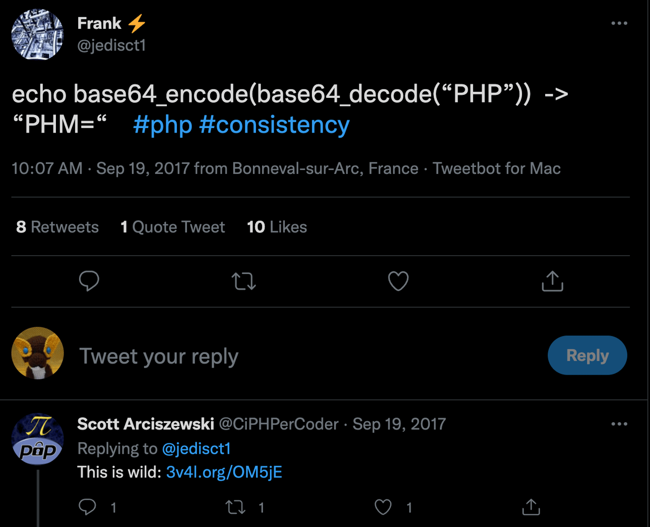 PHP base64 decoding is susceptible