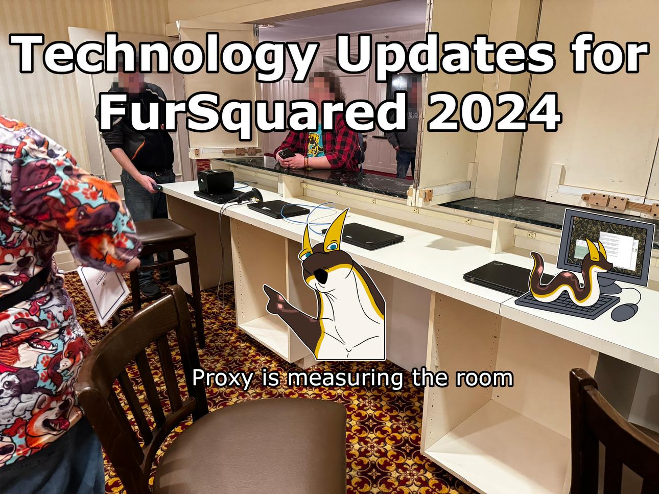 Technology updates for 2024, a person is measuring the room with a laser device.