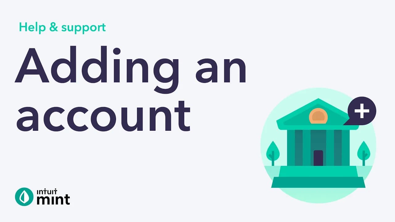 Adding an account in Mint -  Mint Support