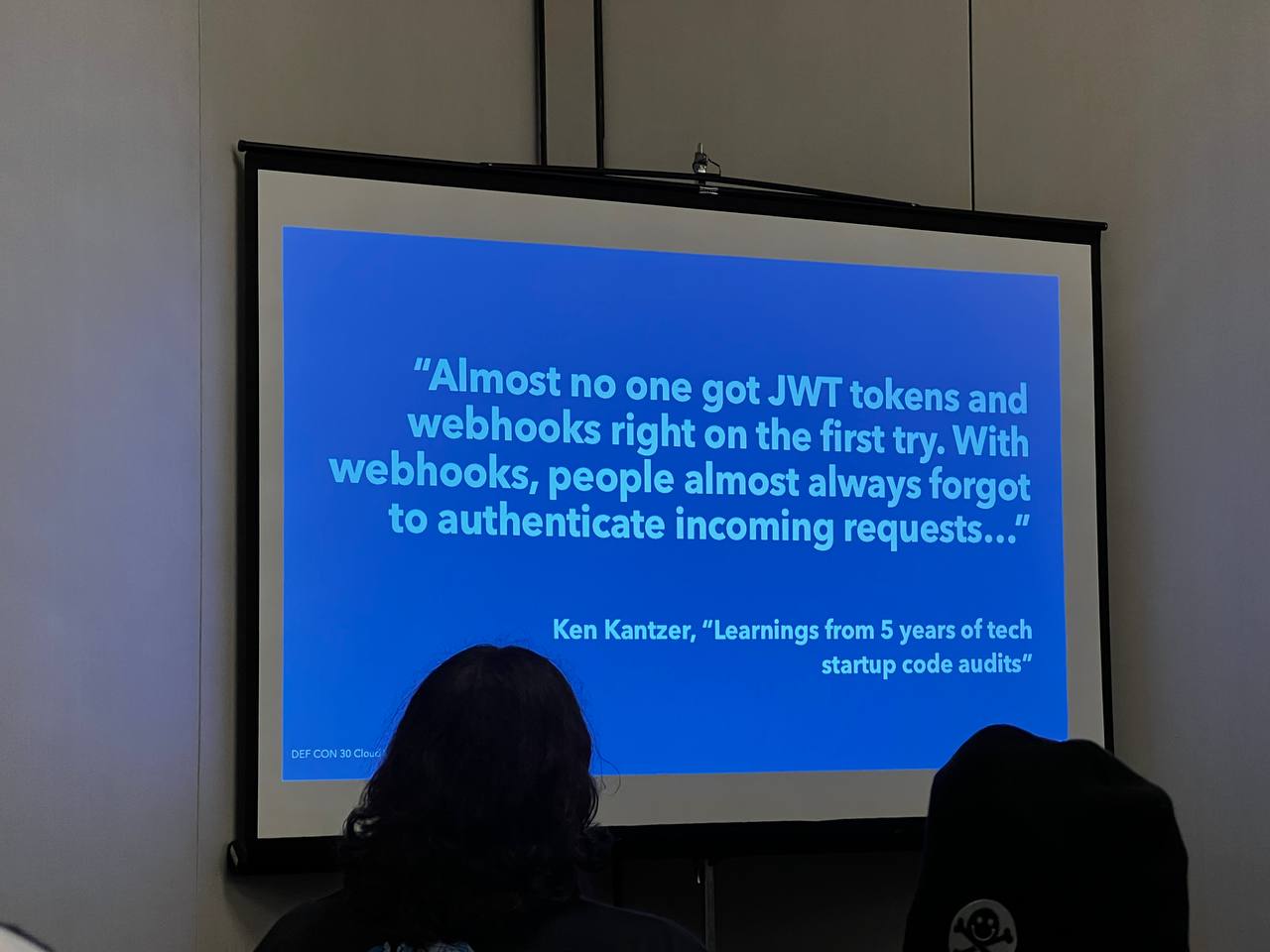 Almost no one got JWT tokens and webhooks right on the first try. With webhooks, people almost always forgot to authenticate incoming requests. By Ken Kantzer.