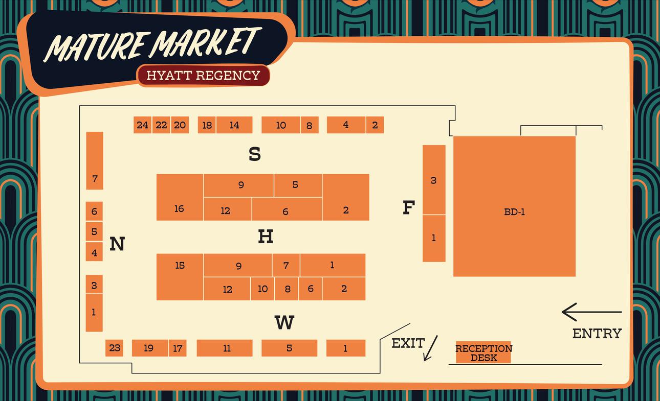 A map of a vendor hall