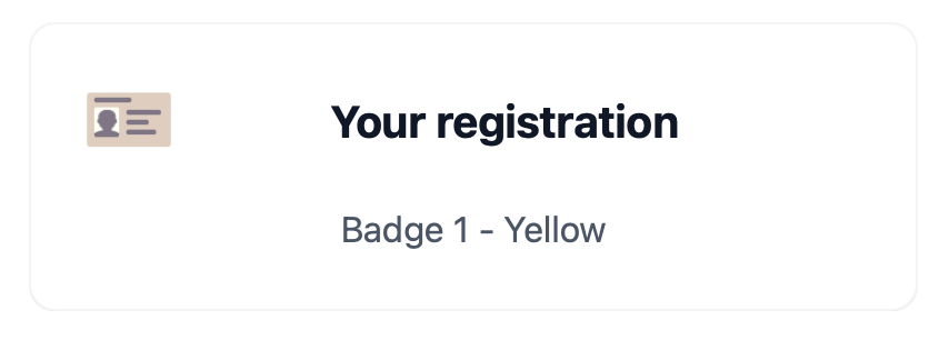 SSO button that links to my registration